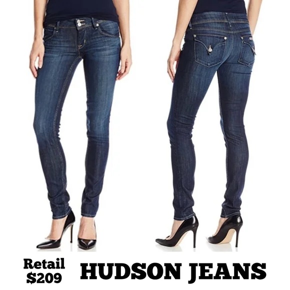 Hudson Collin $209 Skinny blue Jeans, sz 30, REDUCED PRICE! - Picture 1 of 16